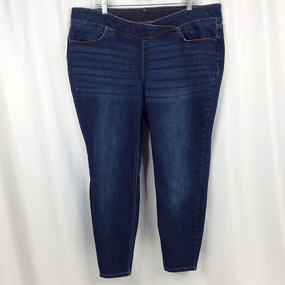 Maurices Women's Ankle‎ Skinny Pull On Jeans Size 22W Short